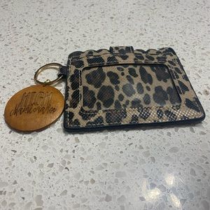 High Maintenance leopard print card holder/wallet